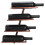 Rustic Wall Mounted Wine Rack Iron Bronze for 4 Bottles, Kitchen & Dining 8