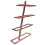 Rustic Wall Mounted Wine Rack Iron Bronze for 4 Bottles, Kitchen & Dining 16