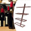Rustic Wall Mounted Wine Rack Iron Bronze for 4 Bottles, Kitchen & Dining 11