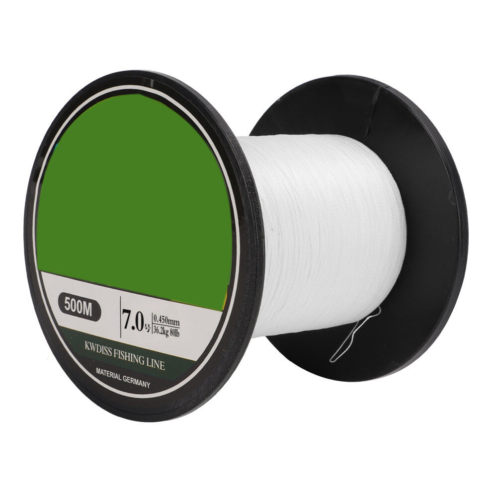 (7.0) PE Braided Fishing Line 4 Strand 500m Abrasion Resistance White 0.8-image-OPC-PMXD5R2-NEW
