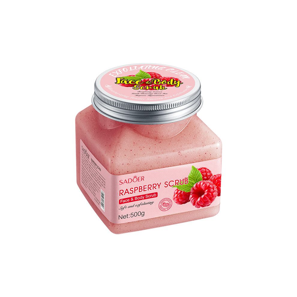 (Raspberry 500g) Body Scrub 500g Purifying Deep Cleansing Skin Care Products