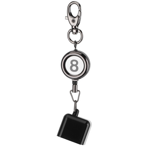 Pool Cue Chalk Holder with Belt Clip Retractable Design Billiards Accessory