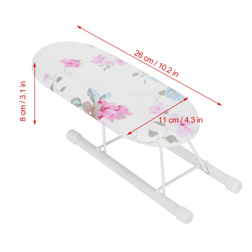 Compact Ironing Table for Sleeves & Collars Foldable 60x25cm Flora Bloom 1