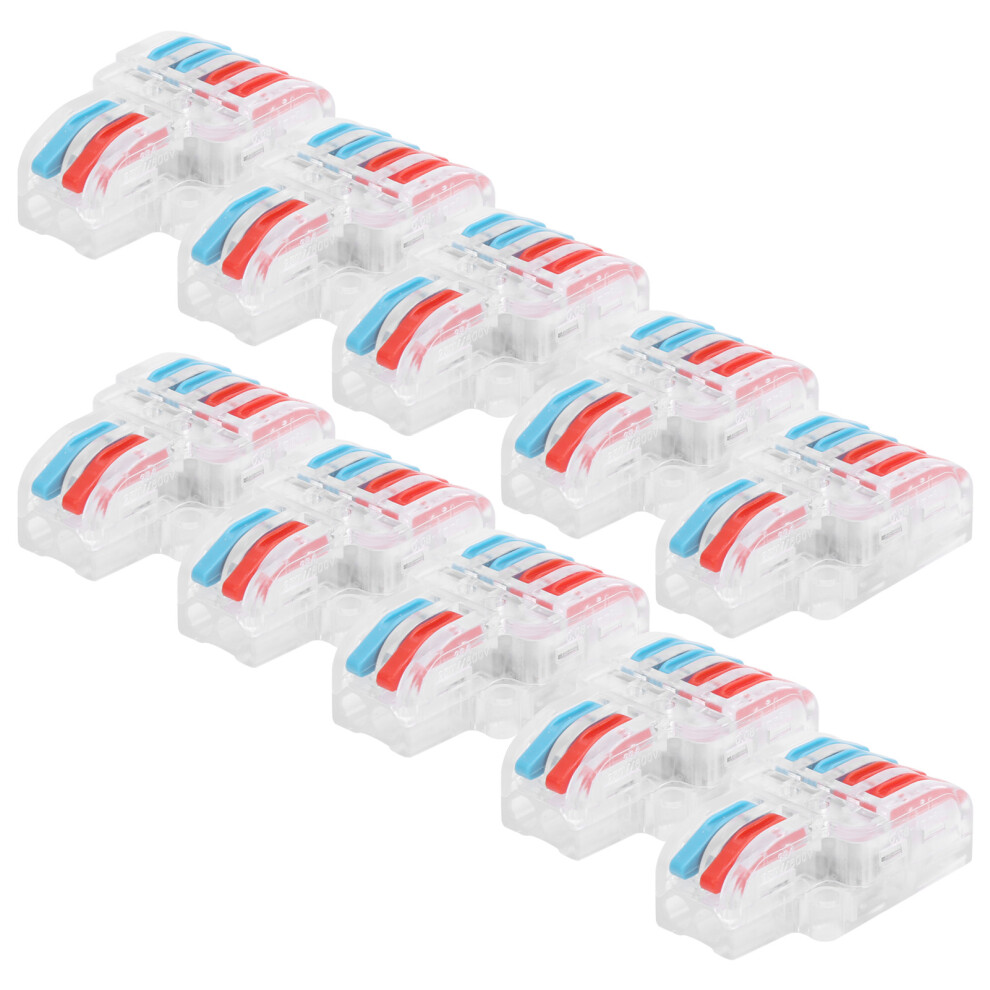 10Pcs Transparent Wire Block Clamp Terminal 250V 32A 4941360235441