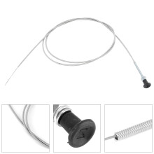 Universal 96in Carbon Steel Car Throttle Cable, Silver for Go Kart & Motorcycle