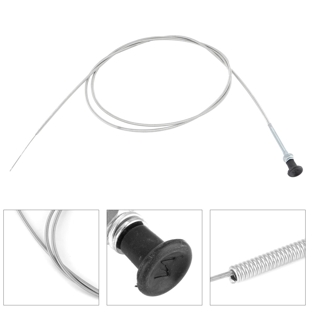 Universal 96In Carbon Steel Car Throttle Cable, For Go Kart & Motorcycle Silver 5071360236915