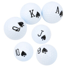 6Pcs Long Distance Golf Practice Balls 42.7mm Rubber Resin