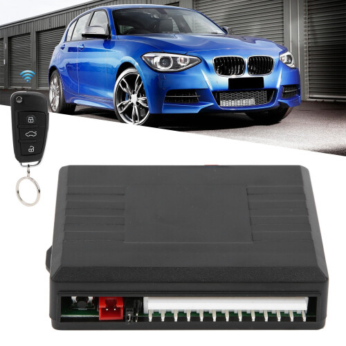 Universal Keyless Central Lock Kit 12V Black with LED, 80m Remote