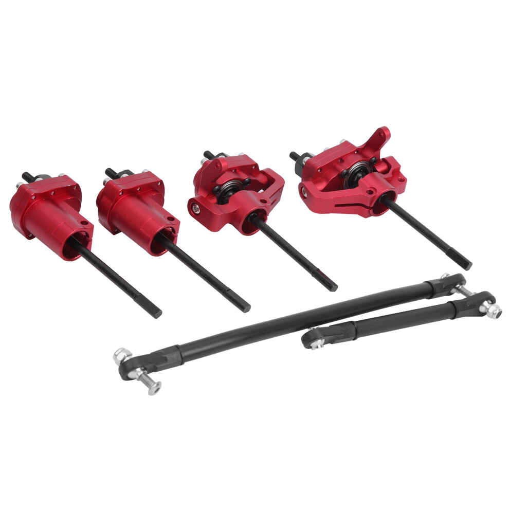Rc Car Front And Rear Axle Set For Scx10 Ii 90046/90047, Aluminum Steel 4951360238274