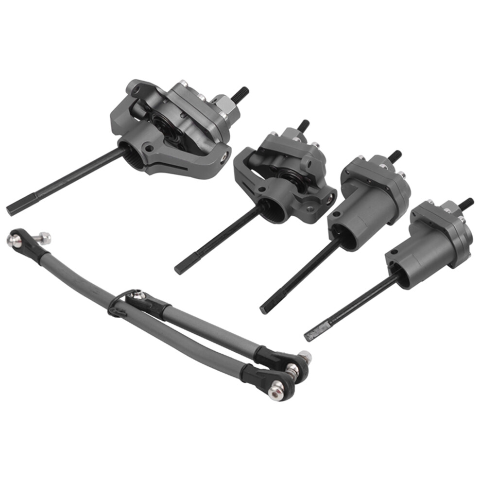 Aluminum Steel Rc Car Front Rear Axle Set For Axial Scx10 Ii 4971360238814