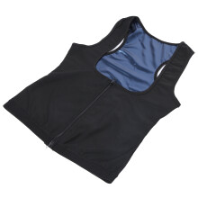 Breathable 2XL/3XL Sauna Vest with Heating Sweat Zipper Corset