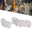 Silver Plated Copper Bling Teeth Set with Fixing Wax for Halloween Fun 8