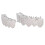 Silver Plated Copper Bling Teeth Set with Fixing Wax for Halloween Fun 15