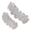 Silver Plated Copper Bling Teeth Set with Fixing Wax for Halloween Fun 6