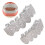 Silver Plated Copper Bling Teeth Set with Fixing Wax for Halloween Fun 11