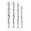 4Pcs High Precisions Eccentric Drill Bits for Glass Ceramic and 1