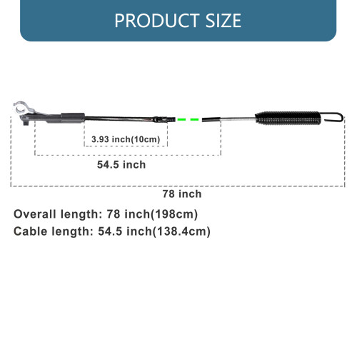 Easy Installation 133-1998 Brake Cable Suitable For 30in 2