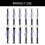 12Pcs Impact Ball Head Allen Wrenches-Ball head plus L sha 4
