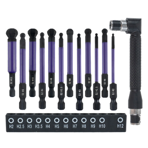 12Pcs Impact Ball Head Allen Wrenches-Ball head plus L sha 1