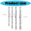 4Pcs High Precisions Eccentric Drill Bits for Glass Ceramic and 3