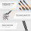 6Pcs Screwdriver Bit Hexagonal Shank Impact Electric Drill Bit 4