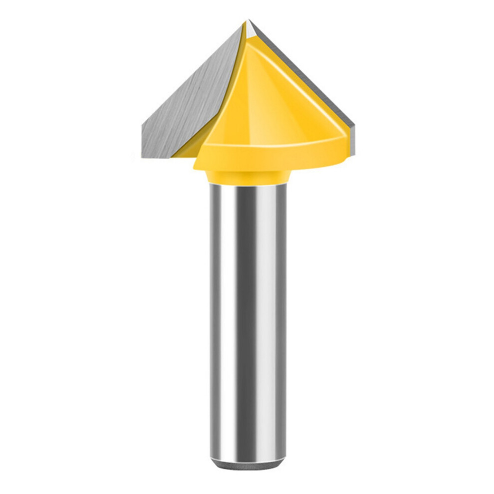 Efficient 8Mm Shank V Flute Router Bit Carbide-8X22x90 Degrees 7754000320066
