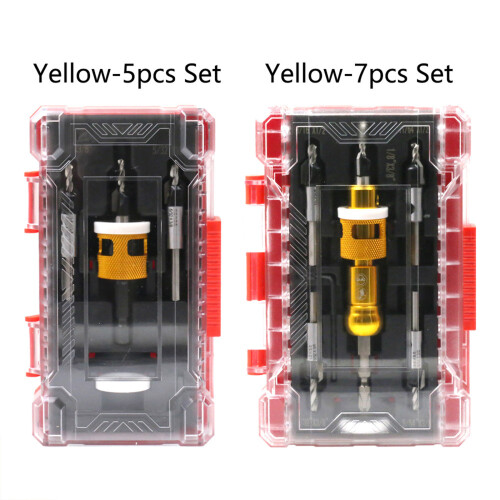 Countersink Drill Bit Assembly with Hex Shank and-7 piece set 1