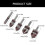 5pcs Chamfering Tool Set with 5% Cobalt Content and Round Shank 3