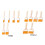 Set Of 6 Functional Nylon Brushes For Creative-Small 1 to 6 3