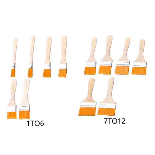 Set Of 6 Functional Nylon Brushes For Creative-Small 1 to 6 2