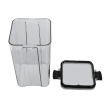 Contenedor de almacenamiento de PET sin BPA con cierre hermético para alimentos secos para mascotas, arroz, té y snacks. Diseño transparente