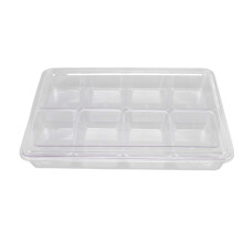 Recipientes brilhantes e fáceis de limpar com fundo antiderrapante, resistentes ao calor e com grande capacidade para congelar papinhas de bebê.