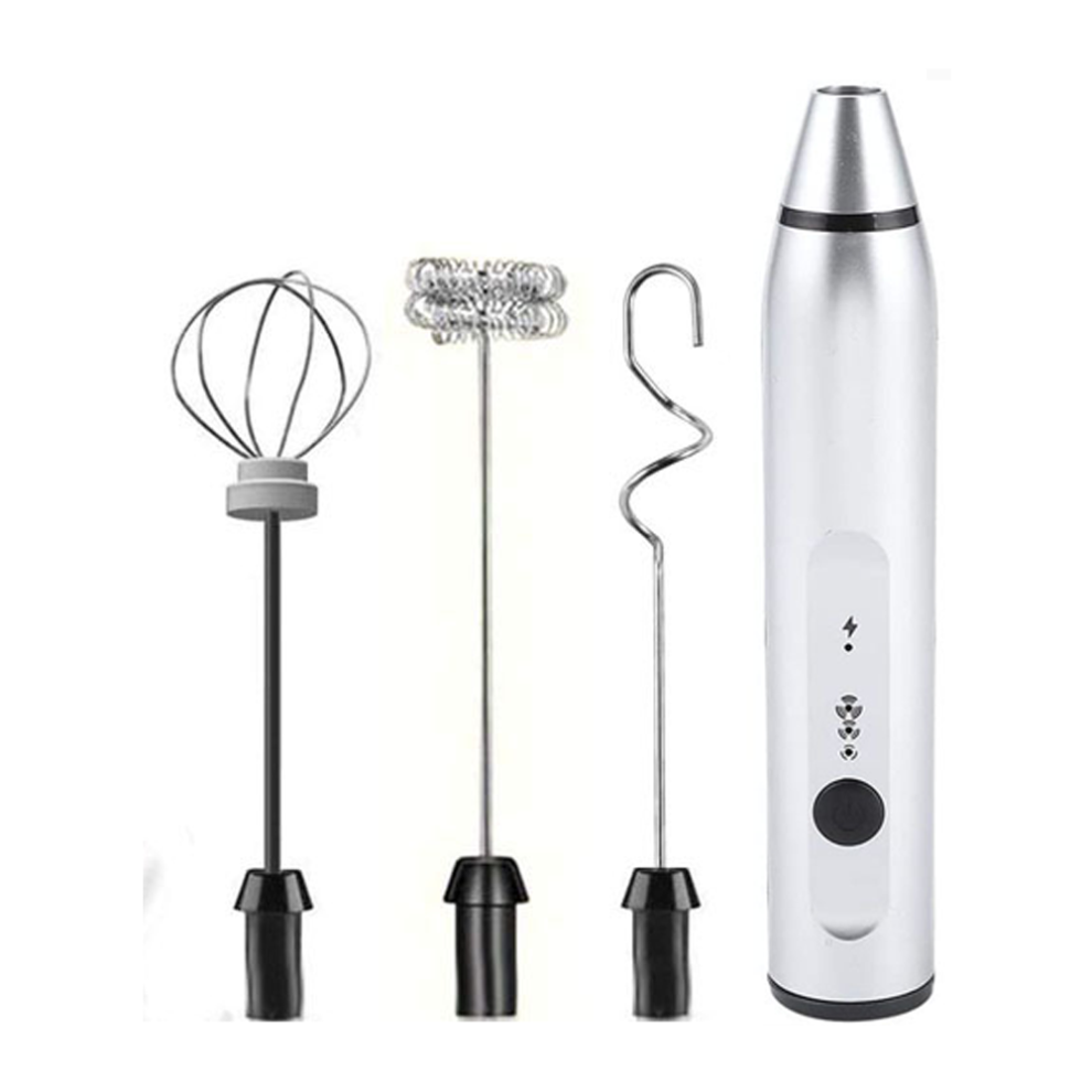 Innovative Milk Frother, Easy to Clean USB Rechargeable Electric 3-Speed Blender with Stainless Steel Whisk for Cappuccino, Hot Chocolate-image-OPC-PMXDCF8-NEW