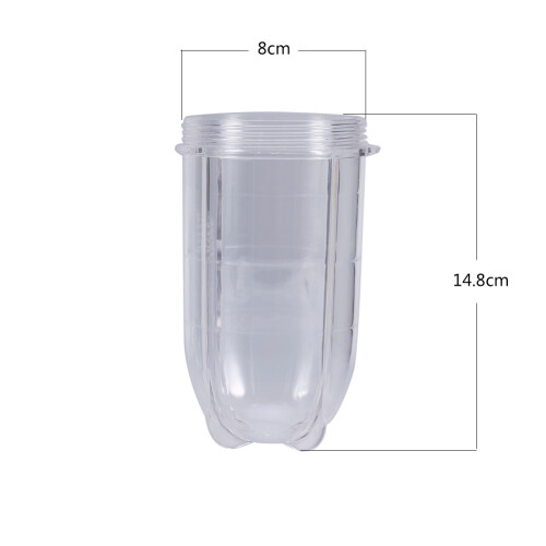 Λεπίδες από ανοξείδωτο ατσάλι για Magic Bullet, ανταλλακτικά με διαφανές κύπελλο 2