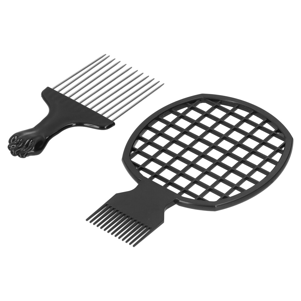 Unisex Afro Twist Hair Pick Comb Fist Wide Teeth Barber Tool For Hair Salon Styling