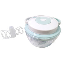 Pull Chopper Revolution, le robot culinaire manuel ultime pour tous vos besoins culinaires, système à trois lames pour une coupe plus rapide,