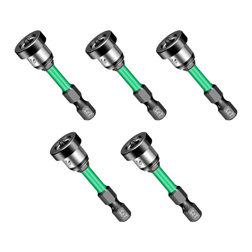 5Pcs Magnetic Positioning Screwdriver Bits Drywall Screw Setter
