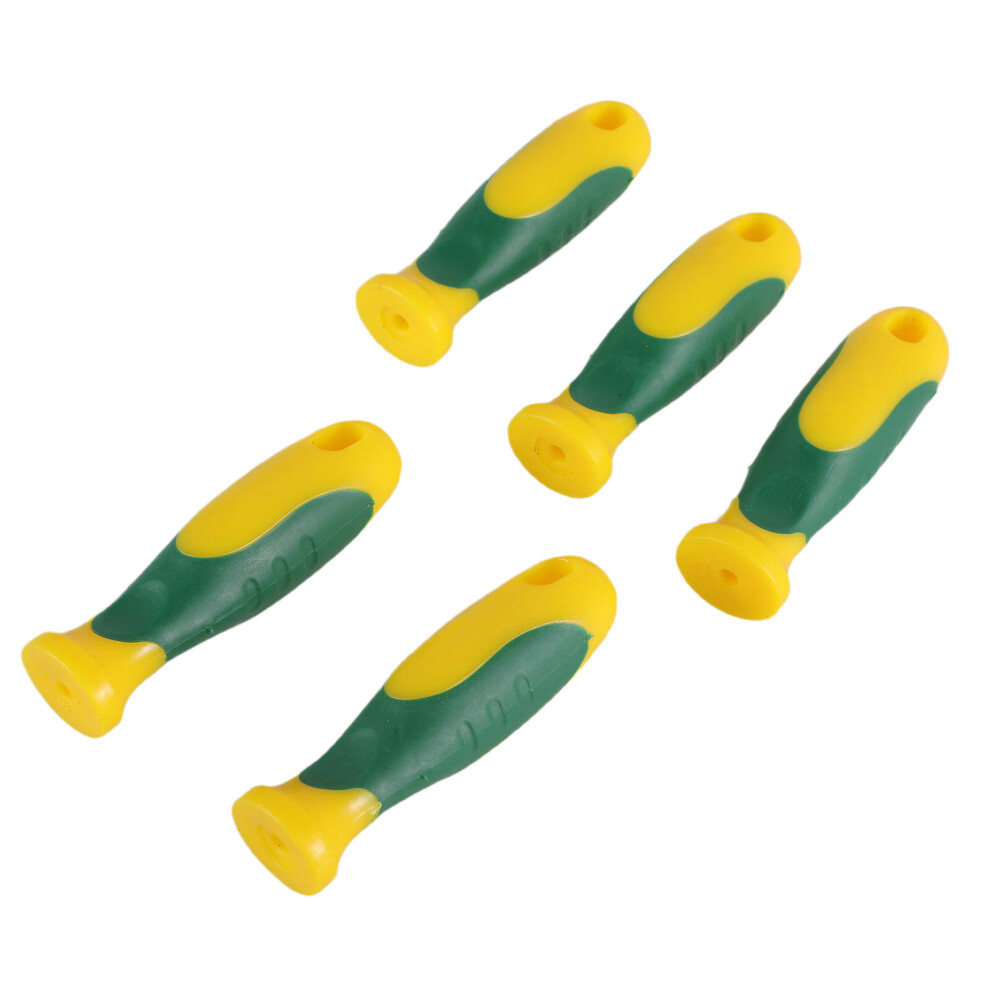 Pack Of 5 Ergonomic Nonslip File Handle-Mini two color rubbe