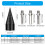 Multipurpose Wood  Splitter Drill Bits with 3 Connection-42mm 4