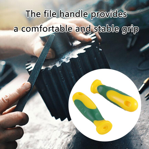 Pack Of 5 Ergonomic Nonslip File Handle-Mini two color rubbe 1