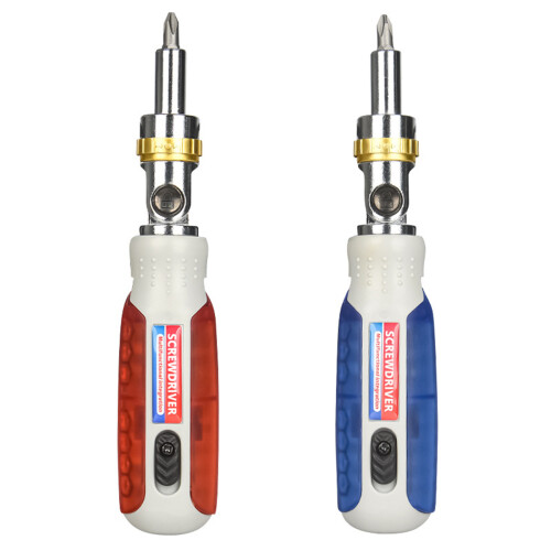 Ratchet Screwdriver Set, Multiple Specification Bit for-Red 1