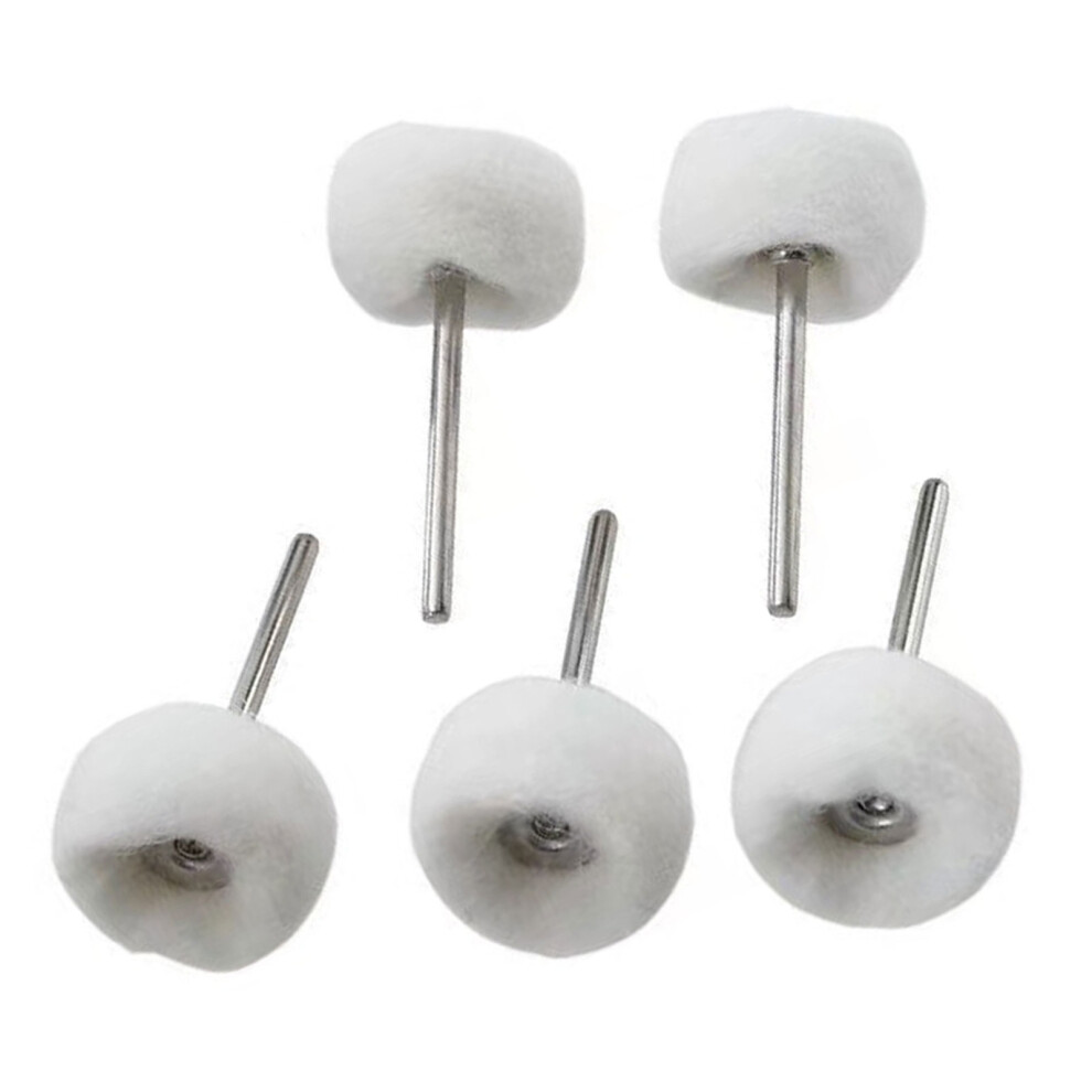 Wool Felt Grinding Bit, Buffing Wheels With Mandrel For-5 7696000244310