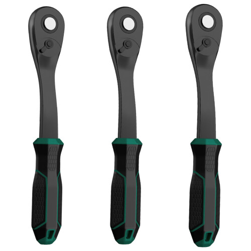 Portable Ratchet Wrench Spanner Set 90-Three eighths mid fl 1