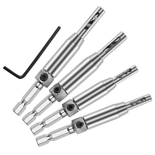 Hinge Hole Positioning Drill Bit Kit for Drills Door Window