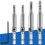 Hinge Hole Positioning Drill Bit Kit for Drills Door Window 6