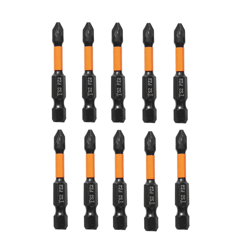 10Pcs Magnetic Screwdriver Bit Set 1/4Inch Hex Shank Antislip 7696000246949