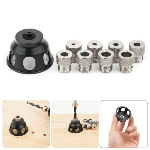 Drill Guide Vertical Drilling Fixture Aluminum-8 diamond sets 2