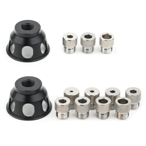Drill Guide Vertical Drilling Fixture Aluminum-8 diamond sets 1