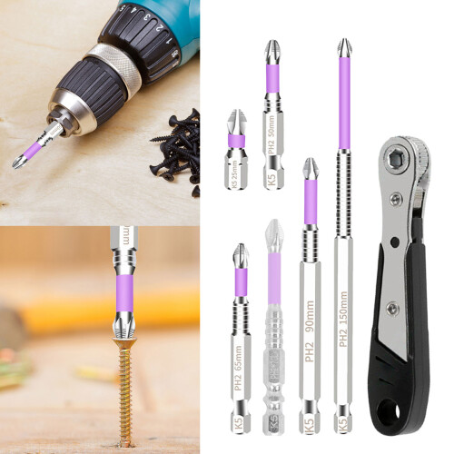 Multisize Crosshead Drill Bit Set, 25-150mm Magnetic-90mm 2