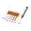 0.7-3.0mm Ergonomic Handle Changeable Head Hexagon Wrench Set 6